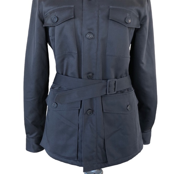 A.P.C. Field Military Sherpa Lined Belted Grey Jacket - Picture 4 of 10